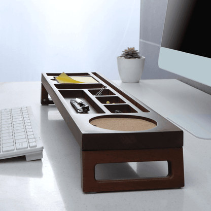 Vendoraque Walnut Desk Organizer