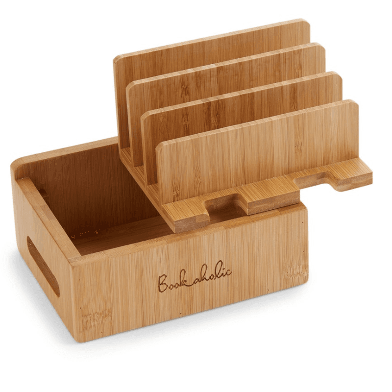 Bamboo Charging Station & Cord Organizer