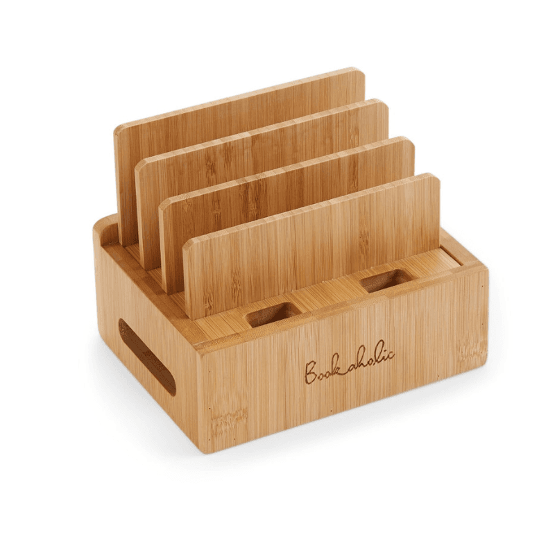 Bamboo Charging Station & Cord Organizer