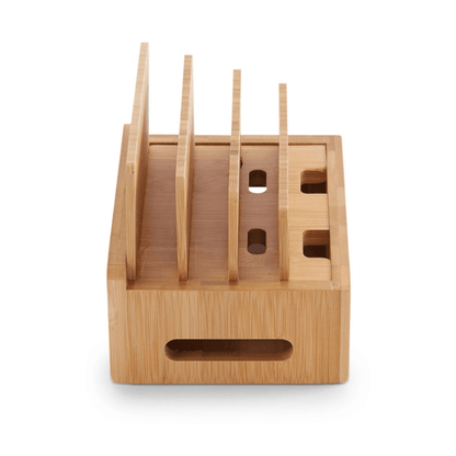Bamboo Charging Station & Cord Organizer