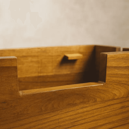 Handcrafted Solid Wood Cable Management Box for Home Office