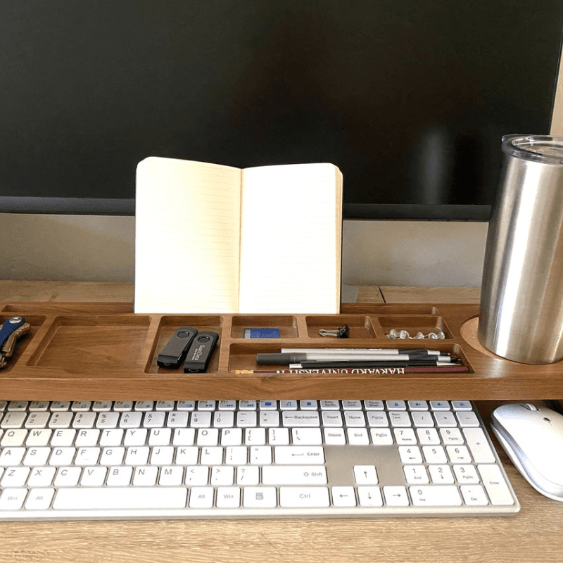 Vendoraque Walnut Desk Organizer